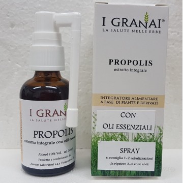 PROPOLI con OLI ESSENZIALI 30 ml - spray PROPOLI con OLI ESSENZIALI 30 ml - spray